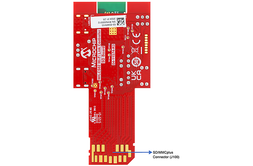 Microchip Technology WILCS02 Wi-Fi® Link Controller SD Board